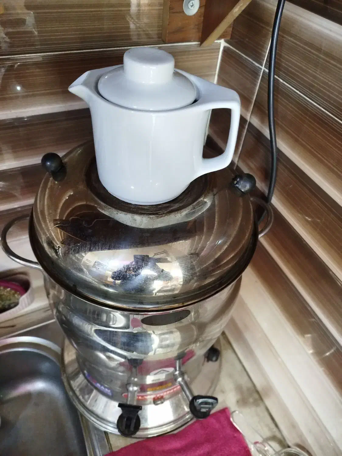 سماور برقی تمام استیل 16 لیتری|سماور، چایساز، قهوهساز|سنگر, |دیوار