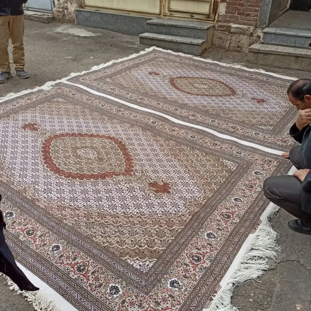 نخ اعلا درجه یک جفت ماهی ۶ متری بافنده ام|فرش|سرعین, |دیوار