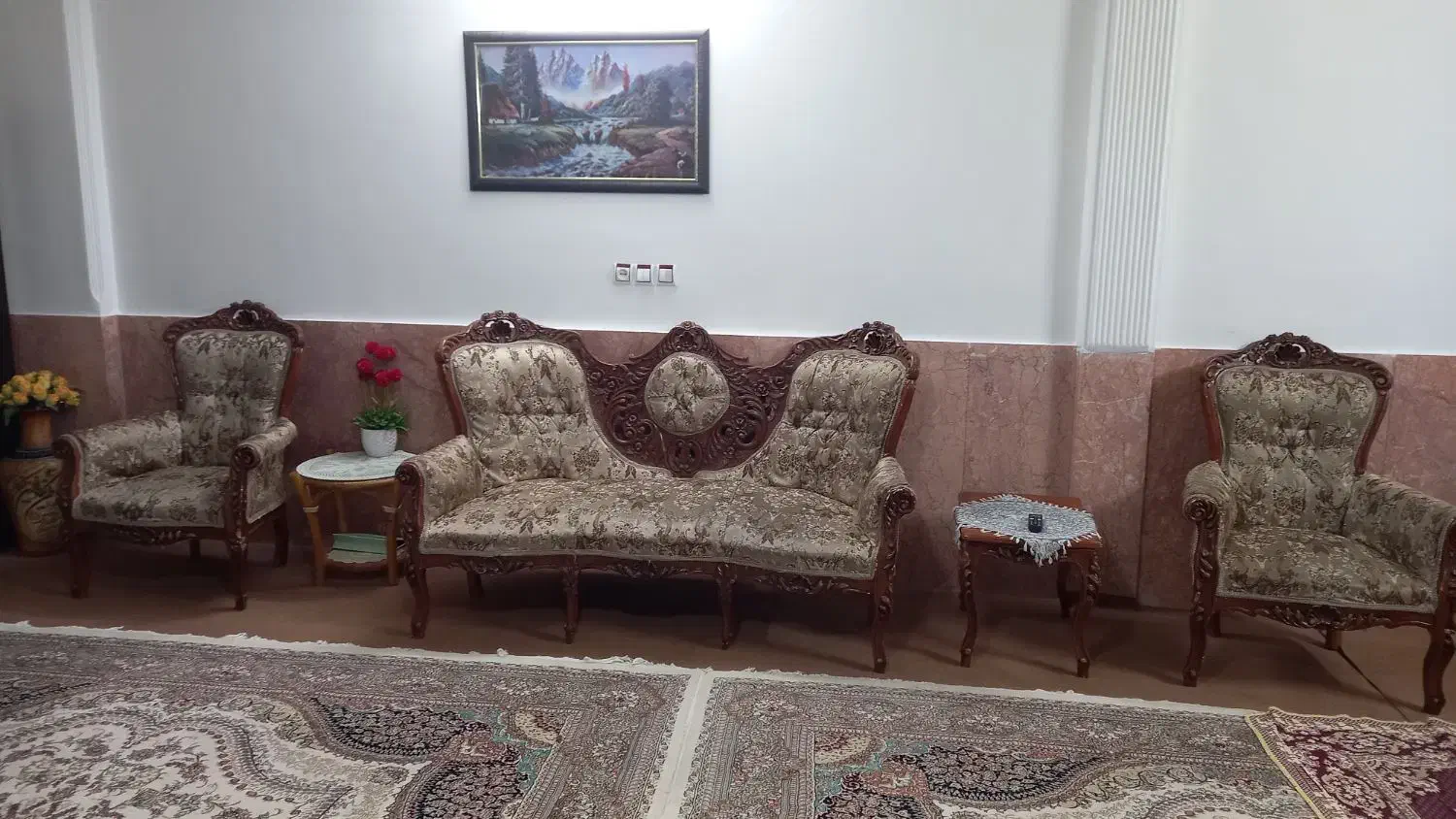 مبل سلطنتی ۷نفره|مبلمان خانگی و میز عسلی|بجنورد, |دیوار