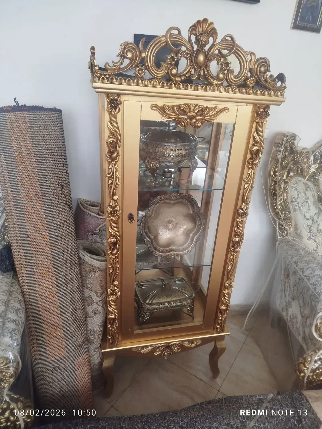 گنجه طلایی|بوفه، ویترین، کنسول|بیرجند, |دیوار