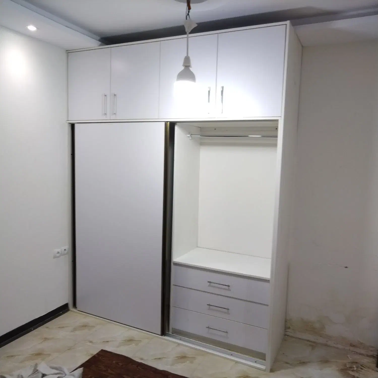 کمد دیواری ریلی|جاکفشی، کمد، دراور|پردیس, سیاه سنگ|دیوار