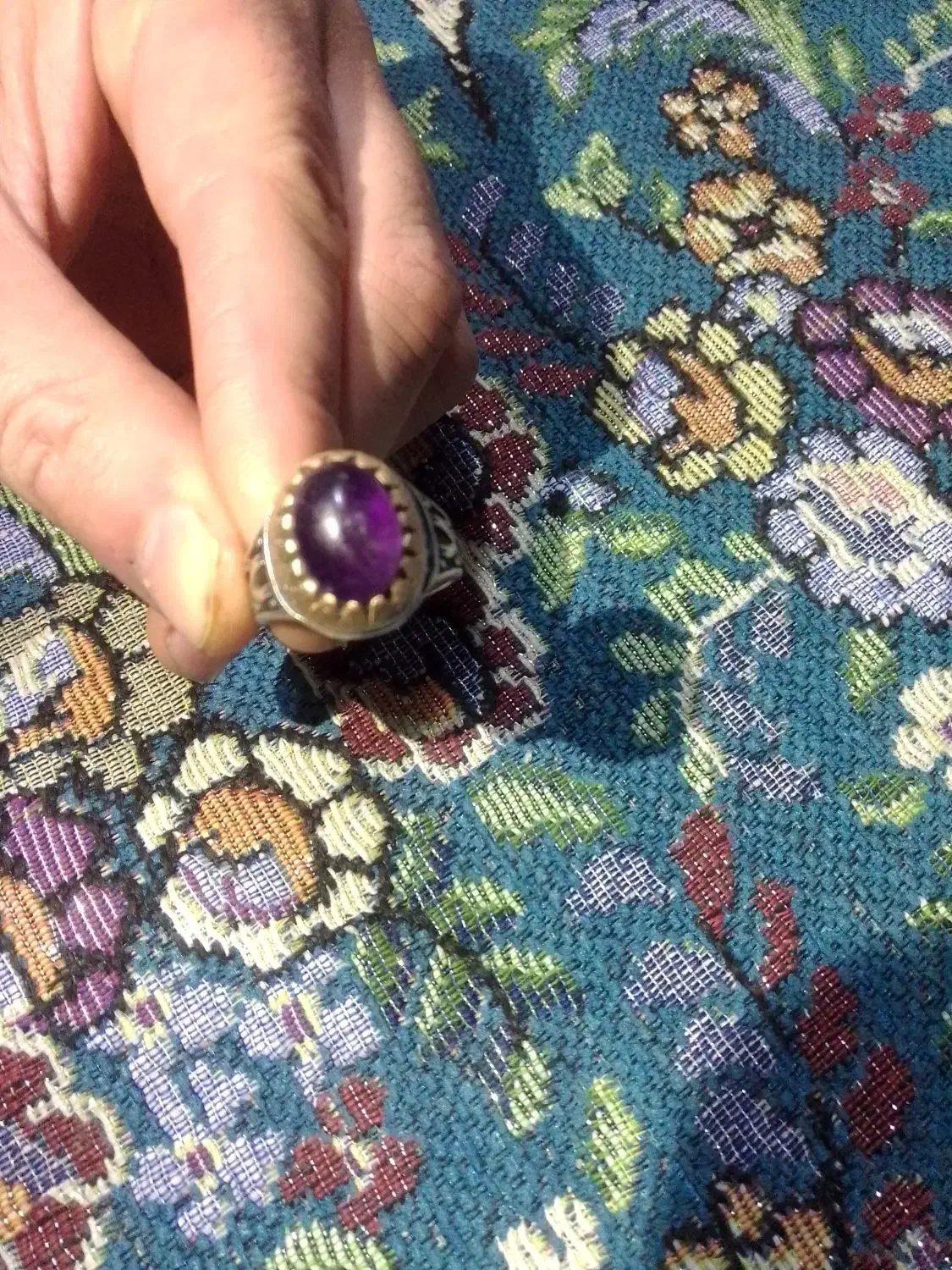 انگشتر نقره امیتیست925|جواهرات|لنجان, |دیوار