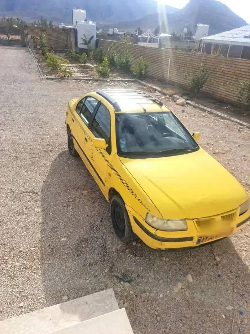 تاکسی سمند درون شهری مدل 85|خودرو سواری و وانت|شیراز, شیشه‌گری|دیوار