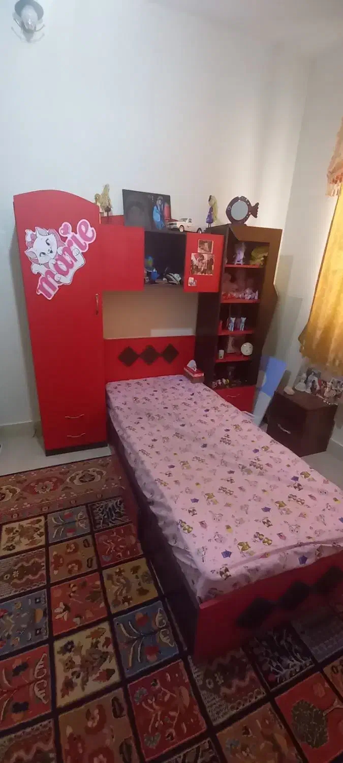 کمد و تخت نوجوان|تخت و سرویس خواب|خرم‌آباد, |دیوار