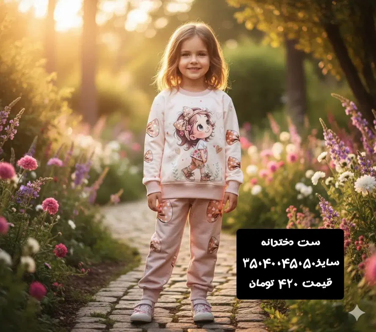انواع بلوز شلوار دخترانه و پسرانه باطرح های مختلف|کفش و لباس بچه|بیرجند, |دیوار