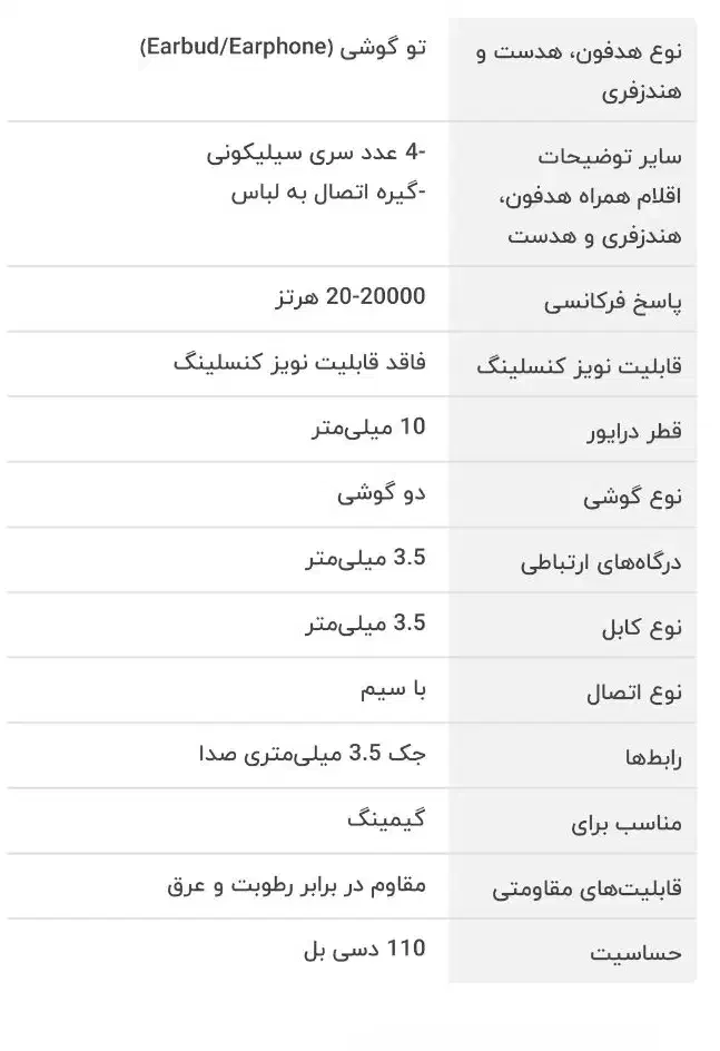هندزفری ایفورج مدل MA-107 گیمینگ|لوازم جانبی موبایل و تبلت|گنبد کاووس, |دیوار