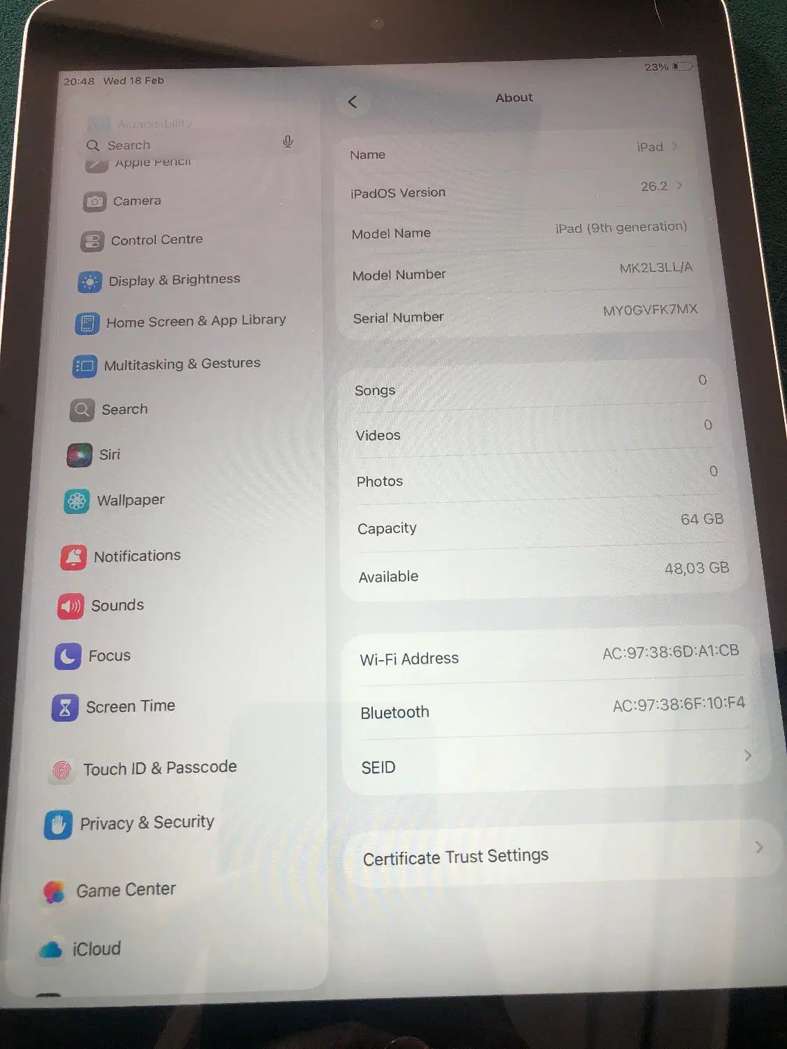 iPad A2602|تبلت|مشهد, الهیه|دیوار