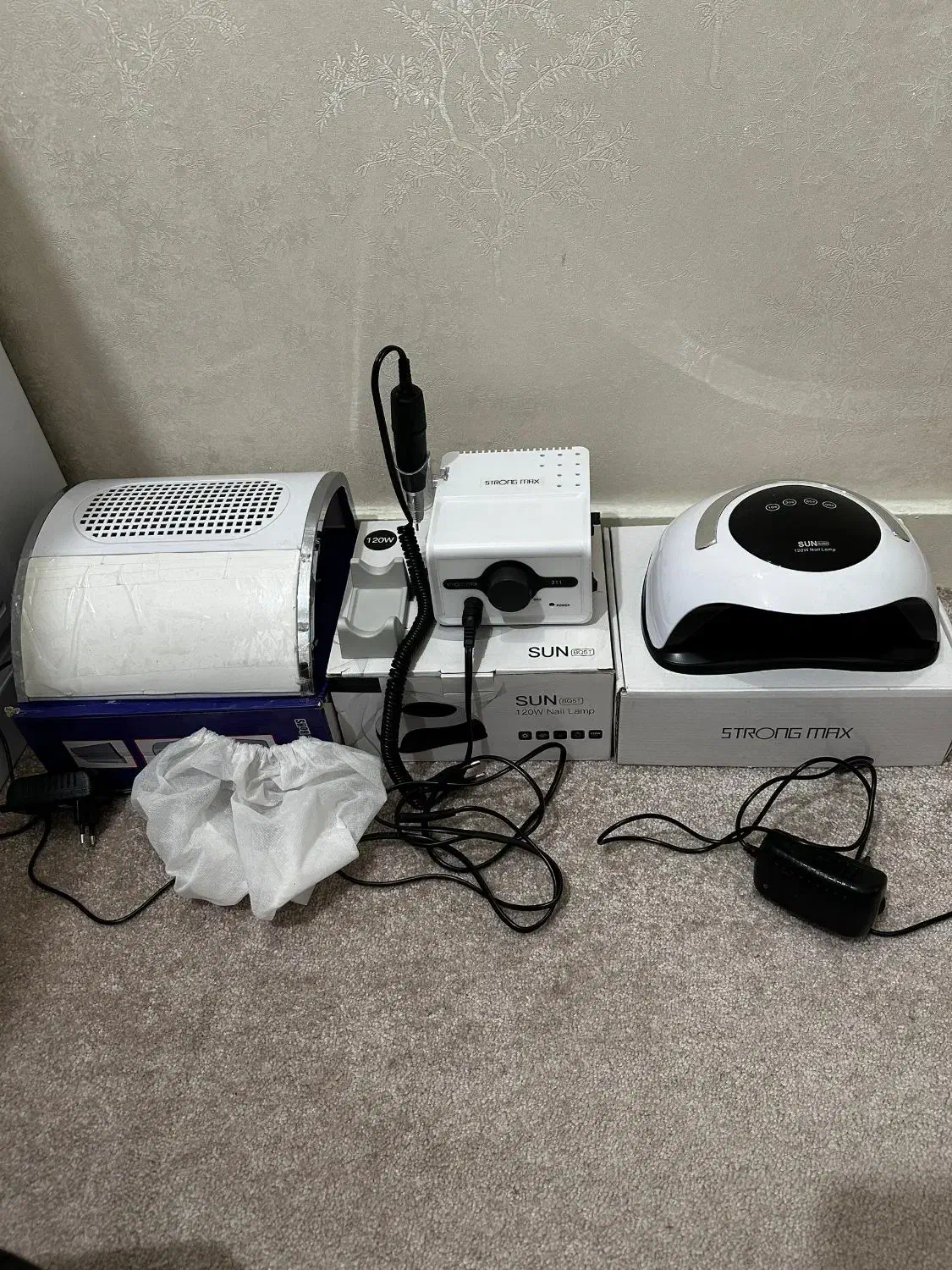 لوازم کاشت ناخن پودر و ژل اصل|آرایشی، بهداشتی، درمانی|مشکیندشت, |دیوار