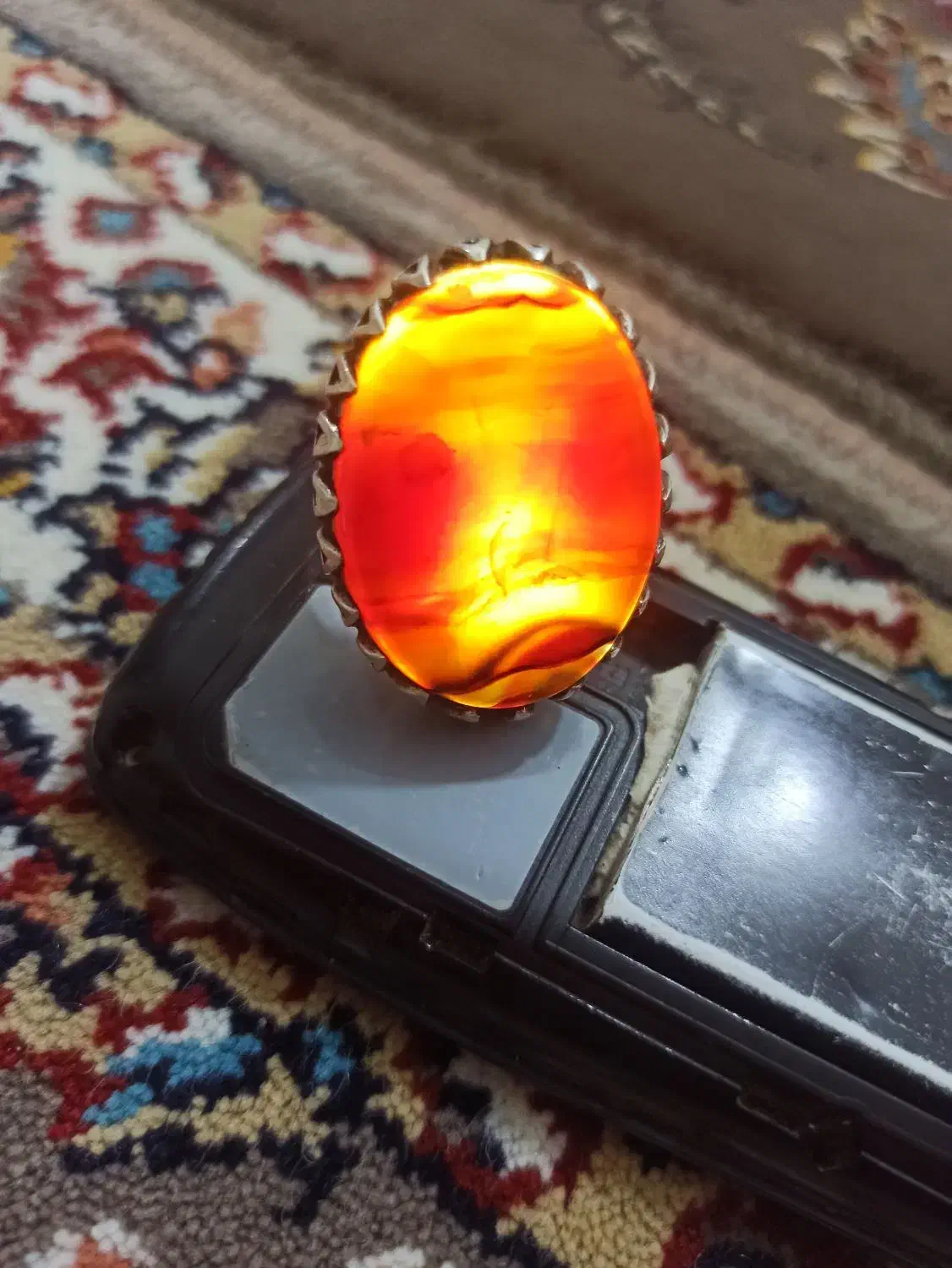 انگشتر عقیق سلیمانی کهنه کارمعاوضه|جواهرات|سنندج, |دیوار