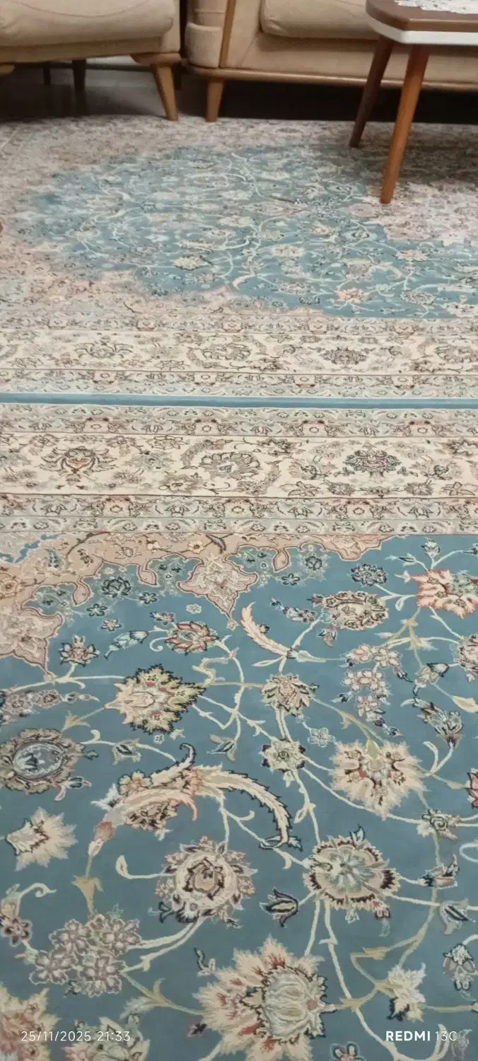 فرش ۱۲۰۰شانه برجسته تمام نخ طبیعی|فرش|تبریز, |دیوار