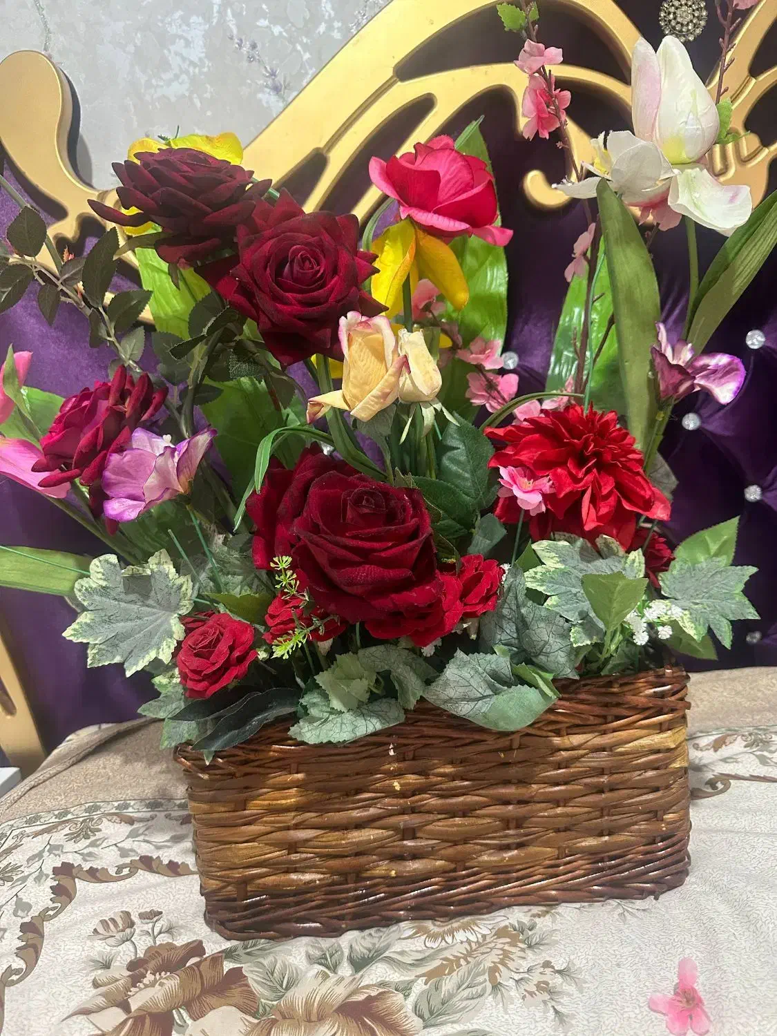 سبد گل|گل مصنوعی|اهر, |دیوار