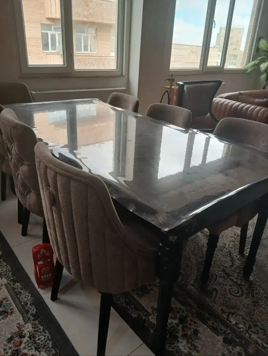 میز ناهارخوری ۸ نفره|میز و صندلی غذاخوری|اردبیل, |دیوار