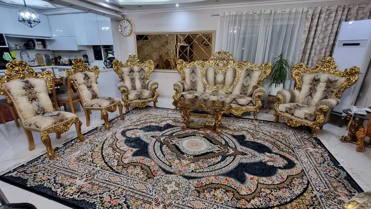 مبل ۸نفره استیل|مبلمان خانگی و میز عسلی|سنگر, |دیوار