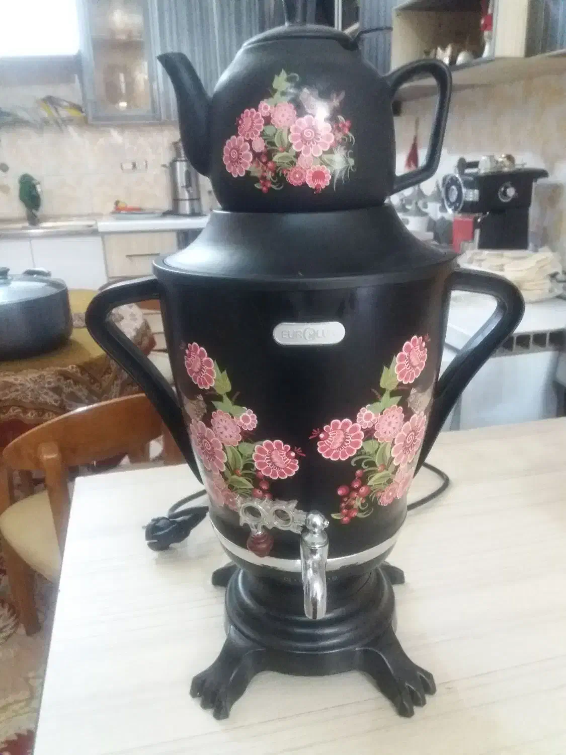 سماور‌ برقی ، کتری برقی با قوری|سماور، چای‌ساز، قهوه‌ساز|اهواز, شهرک برق|دیوار