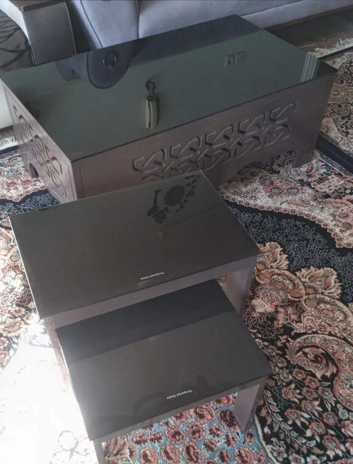 میز جلو مبلی وعسلی تمیز|مبلمان خانگی و میز عسلی|لنجان, |دیوار