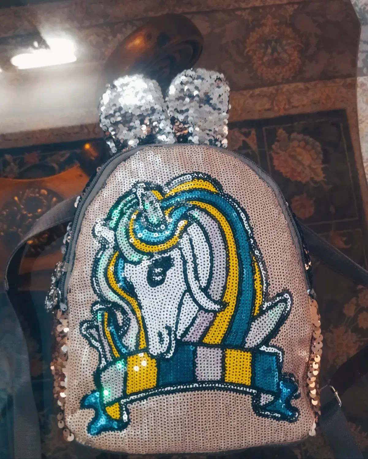 کیف پولکی ...کوله پشتی اسب شاخ دار|کیف، کفش، کمربند|چهاردانگه (تهران), |دیوار