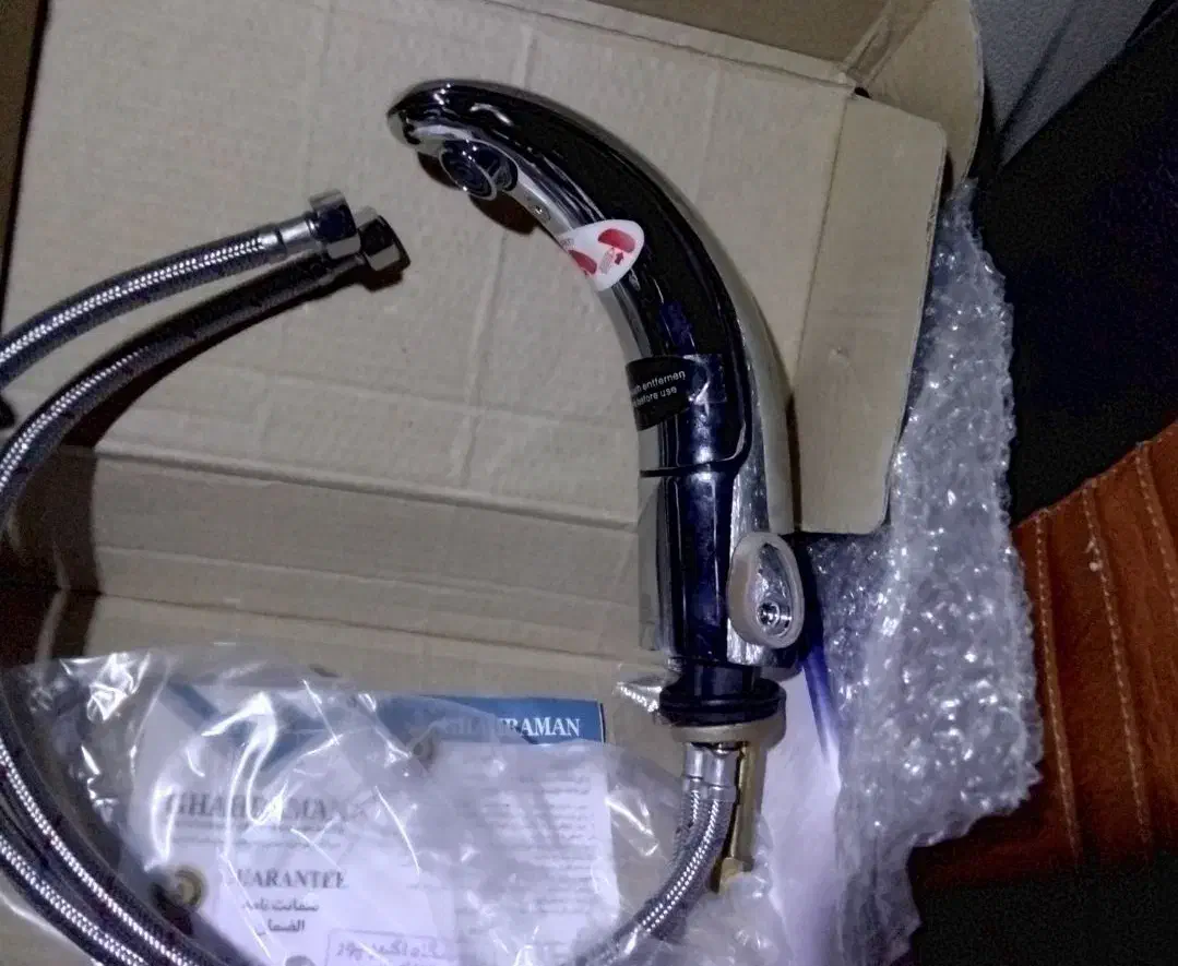 شیر روشویی چشمی سفید قهرمان با سنسورموتورالمانی|لوازم سرویس بهداشتی|فردوسیه, |دیوار