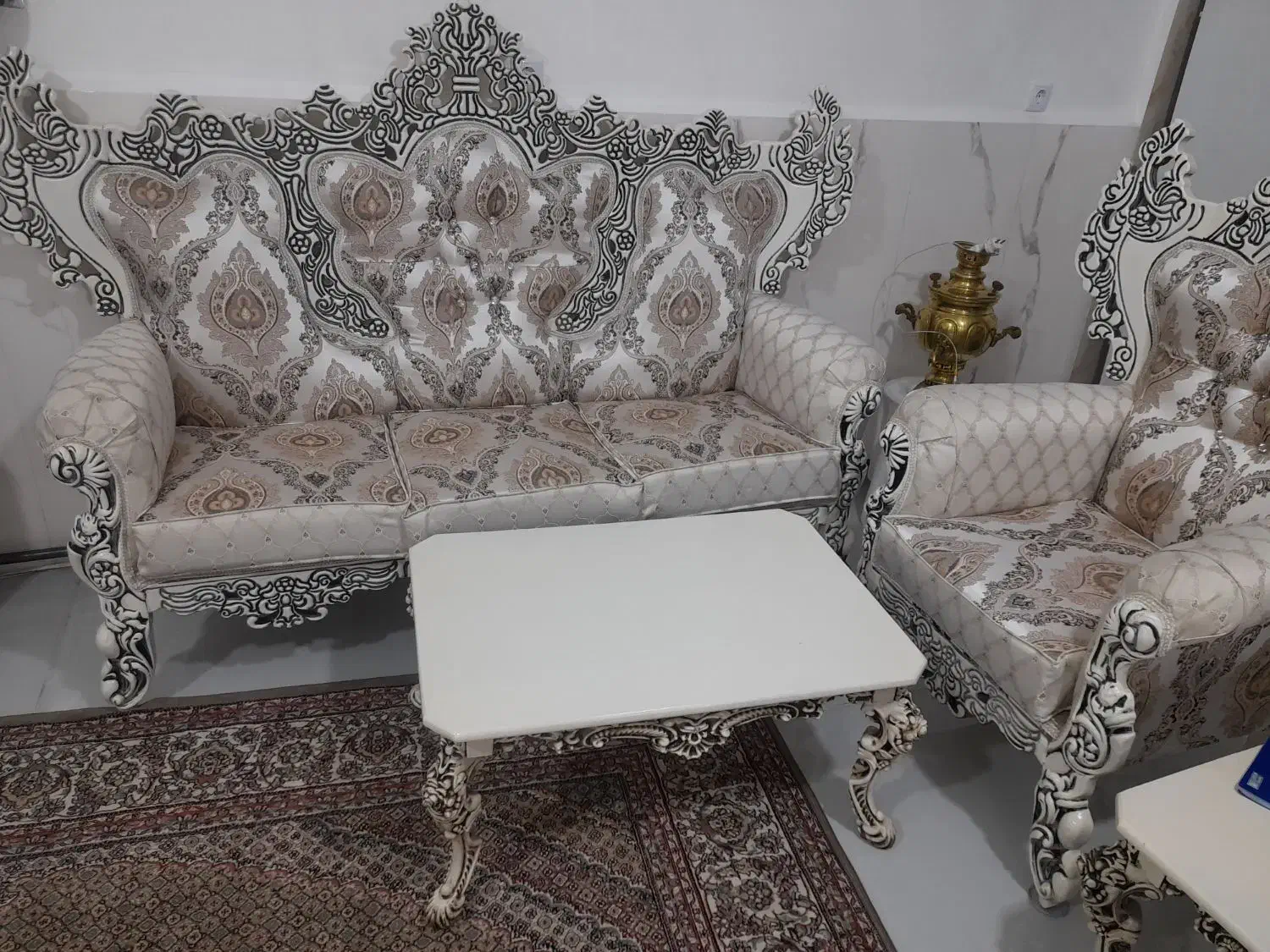 مبل سلطنتی در حد نو|مبلمان خانگی و میز عسلی|خوی, |دیوار