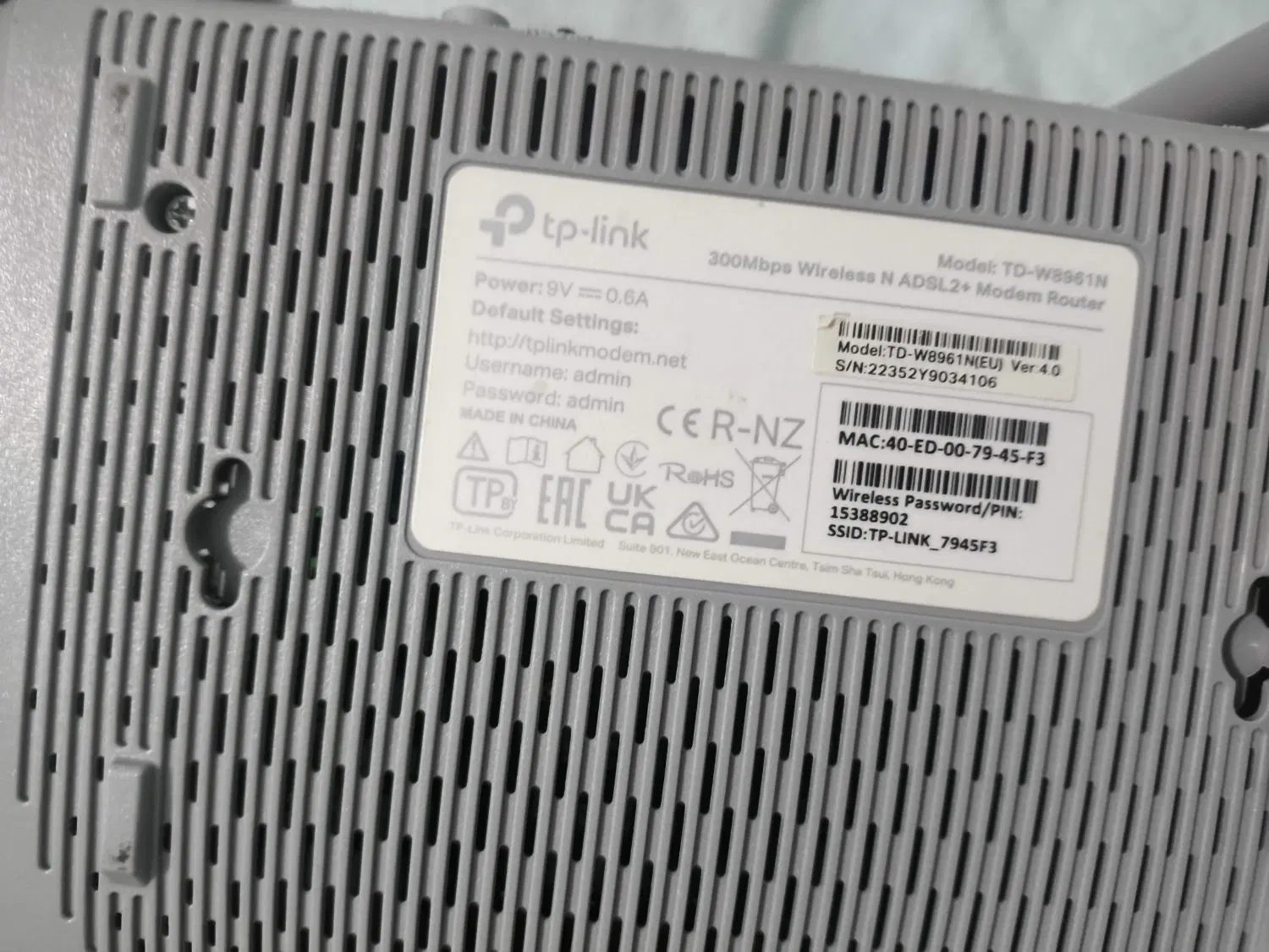مودم adsl2plus tplink|مودم و تجهیزات شبکه|تهران, شهرک ولیعصر جنوبی|دیوار