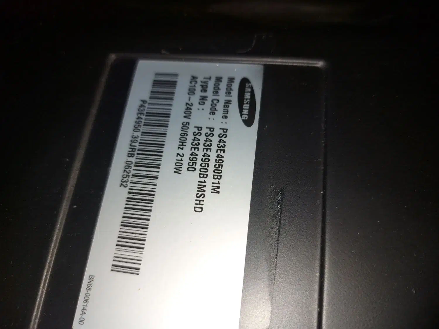 تلویزیون پلاسما((43اینچ))|تلویزیون و پروژکتور|تهران, بوستان سرخه حصار|دیوار