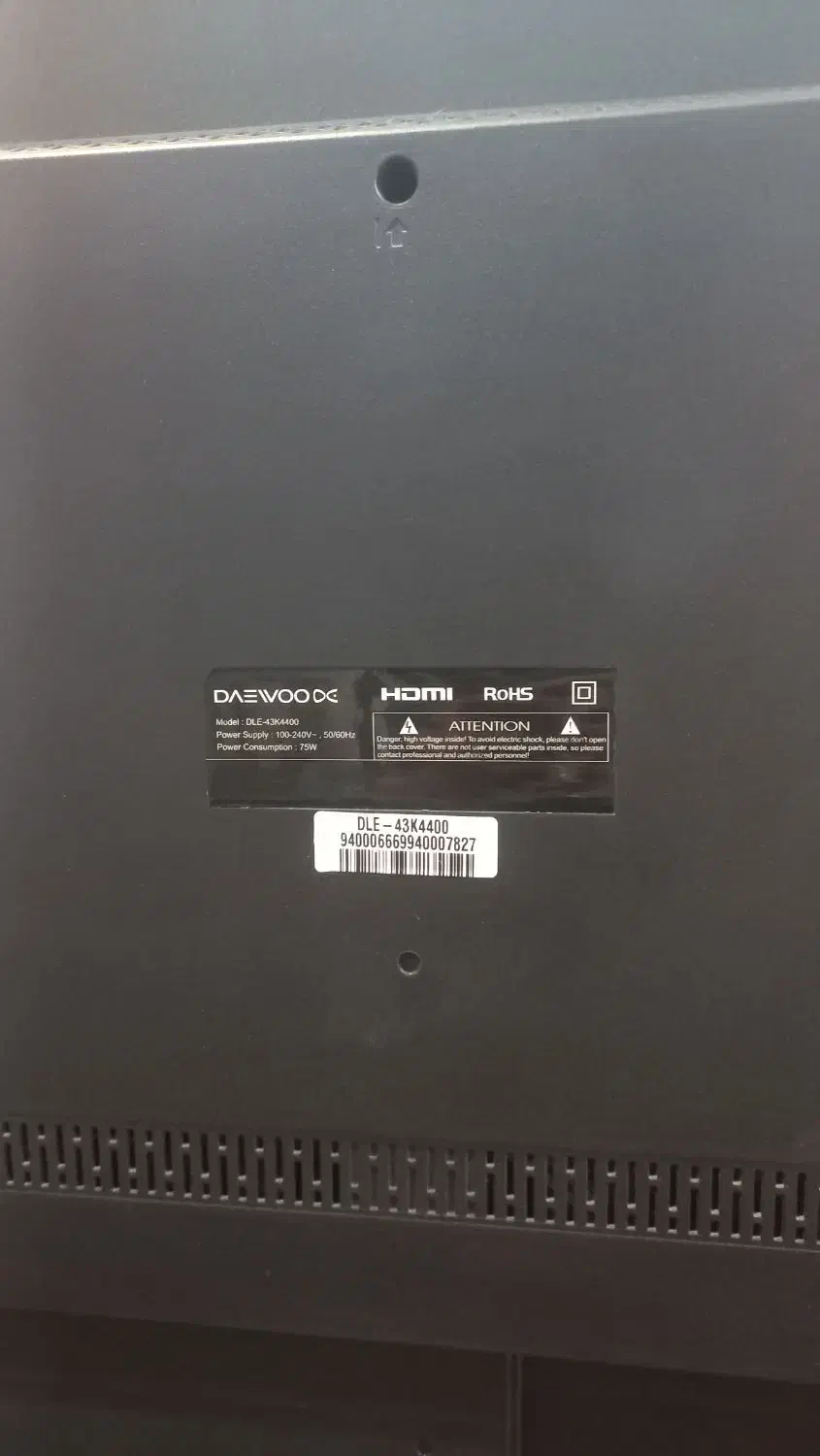 تلویزیون LED دوو ۴۳اینچ پشت ویترینی|تلویزیون و پروژکتور|ابهر, |دیوار