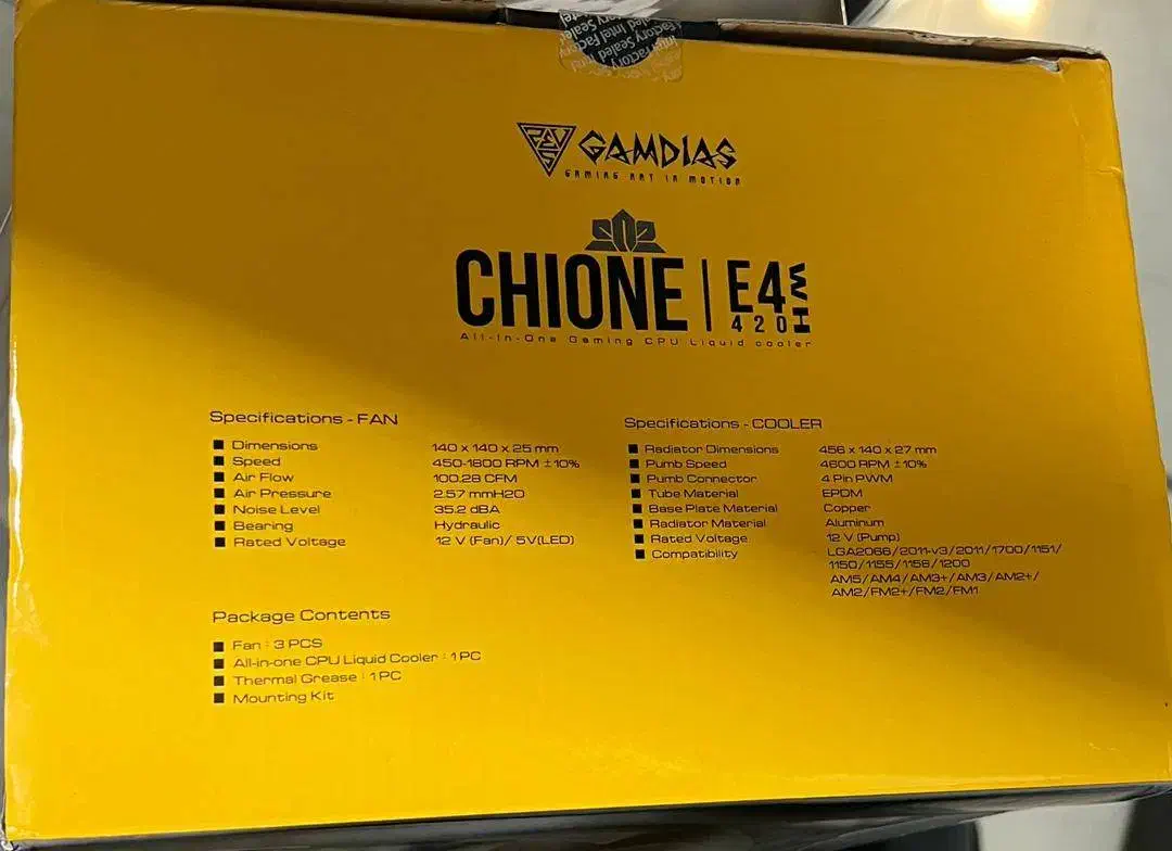 خنک کننده گیم دیاس - سفید - LIQUID CHIONE E4 420|قطعات و لوازم جانبی رایانه|تهران, میدان ولیعصر|دیوار