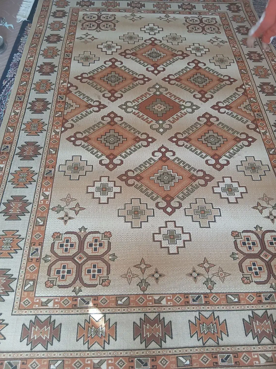 گلیم ۶ متری آکبند و نو|گلیم، جاجیم، گبه|بندر ترکمن, |دیوار