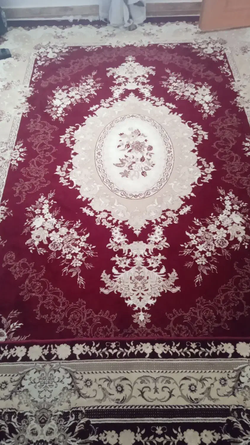 4عدد قالی طرح قرمز|فرش|دورود, |دیوار