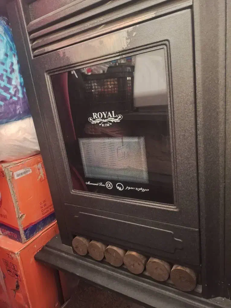 بخاری گازی طرح شومینه چدن|بخاری، هیتر، شومینه|کرج, شهرک بنفشه|دیوار