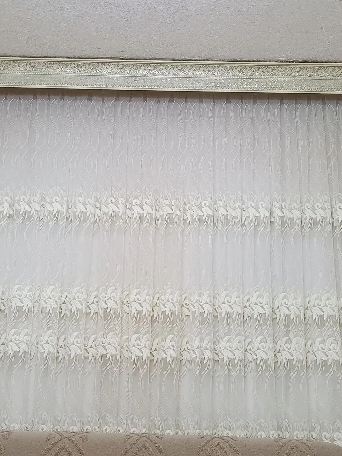 پرده حریر ترک اصل در ابعاد عرض 4متر وطول 2/60|پرده، رانر، رومیزی|اسلام‌شهر, شهرک واوان|دیوار