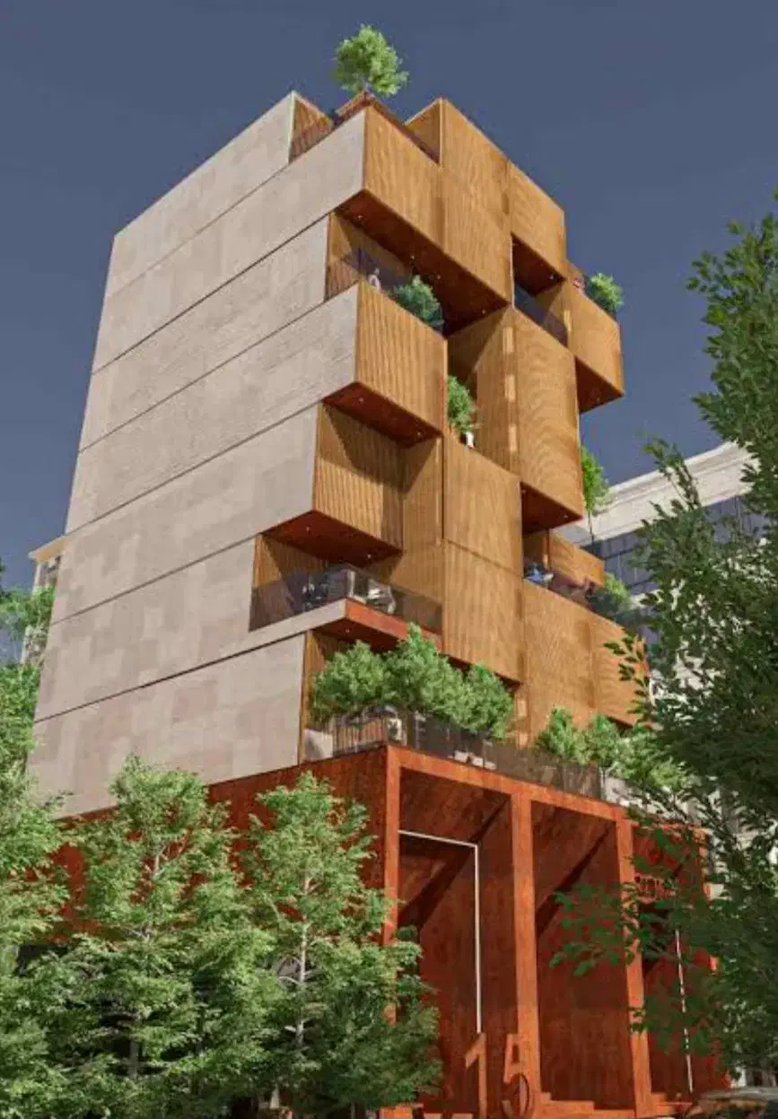 100 متر 2خواب  بام چوبی گلچین شمالی