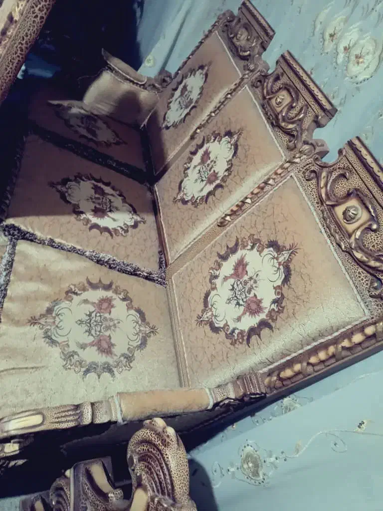 مبل سلطنتی مدل کتیبه ای پارچه ترک|مبلمان خانگی و میز عسلی|تهران, خاوران|دیوار