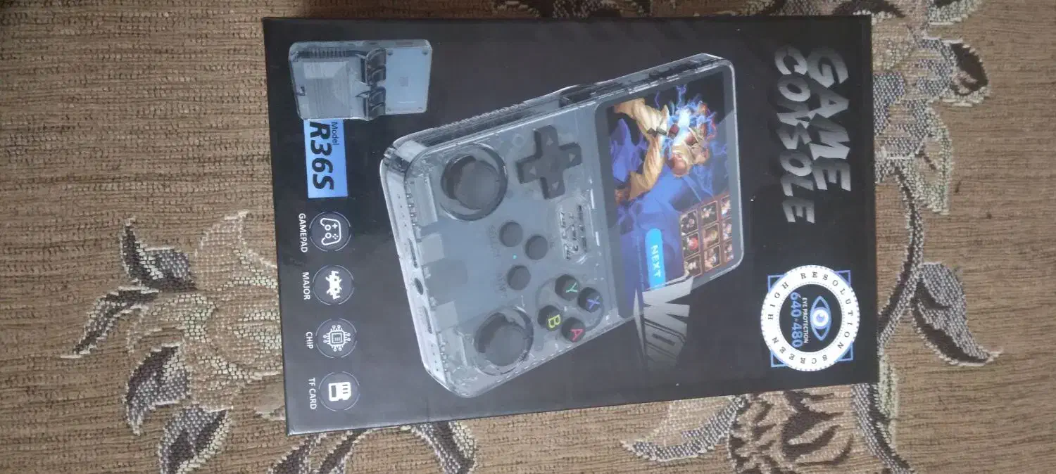 کنسول r36s همراه با گلس و جعبه|کنسول، بازی ویدئویی و آنلاین|تهران, پرستار|دیوار
