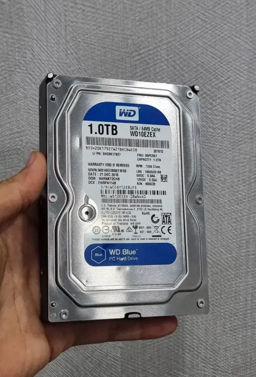 هارد western digital blue 1 tb|قطعات و لوازم جانبی رایانه|رشت, خواهر امام|دیوار