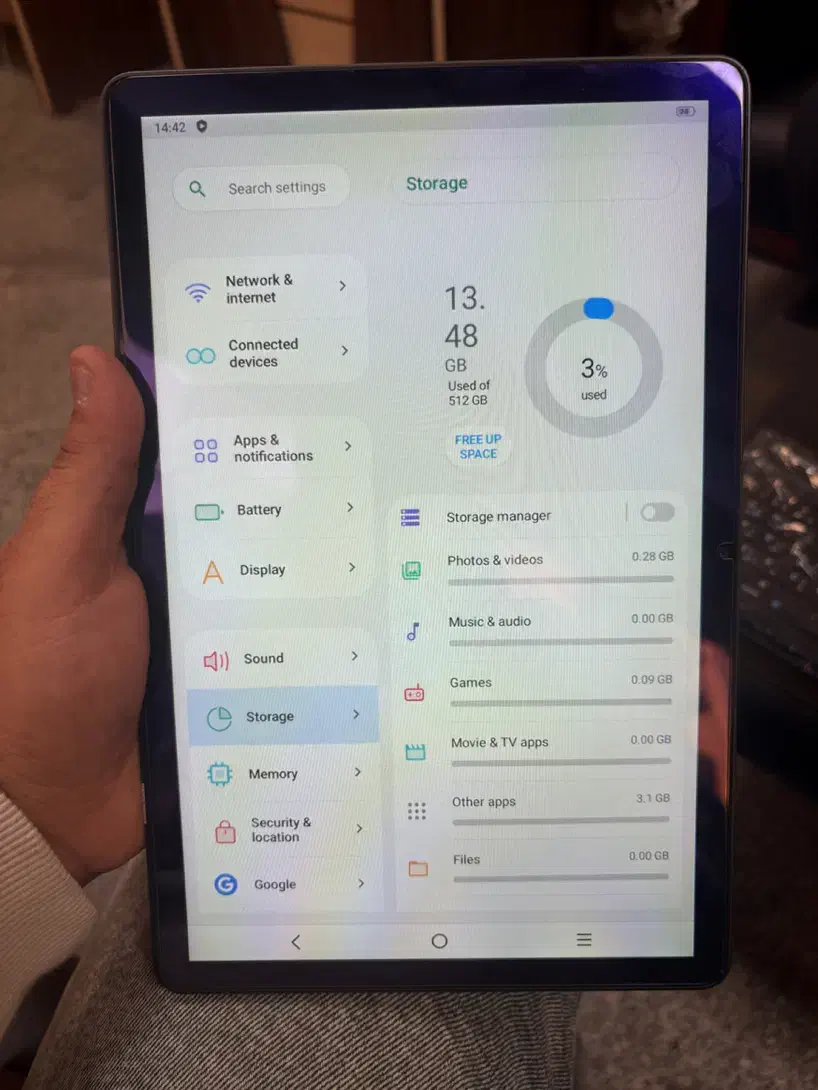تبلت۱۱اینچی/موس وکیبرد بیسیم/آکبند/5G/باطری۱۲ هزار|تبلت|تهران, تهران‌ویلا|دیوار
