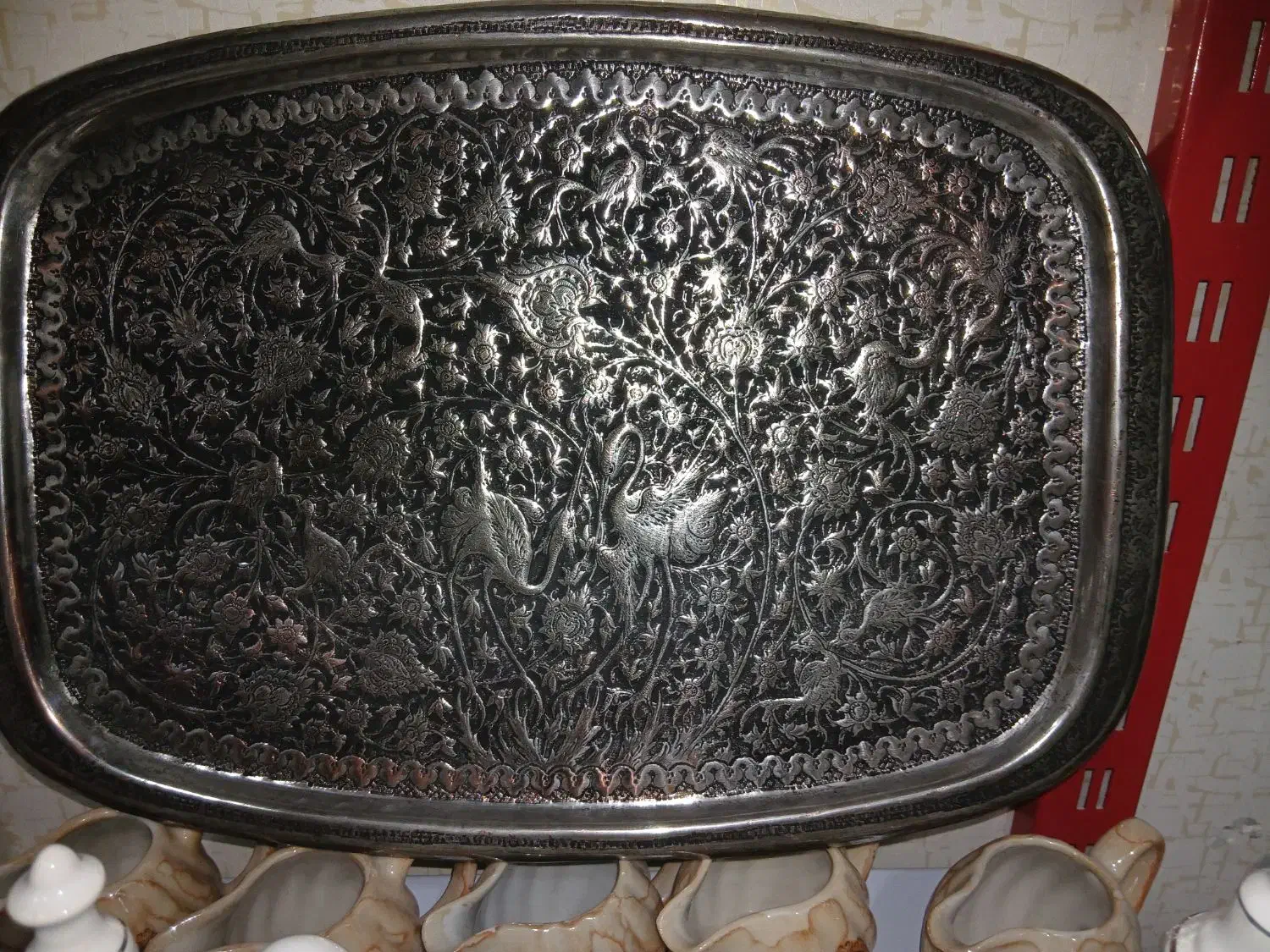 سینی تمام قلم|کلکسیون اشیاء عتیقه|قم, زاویه|دیوار