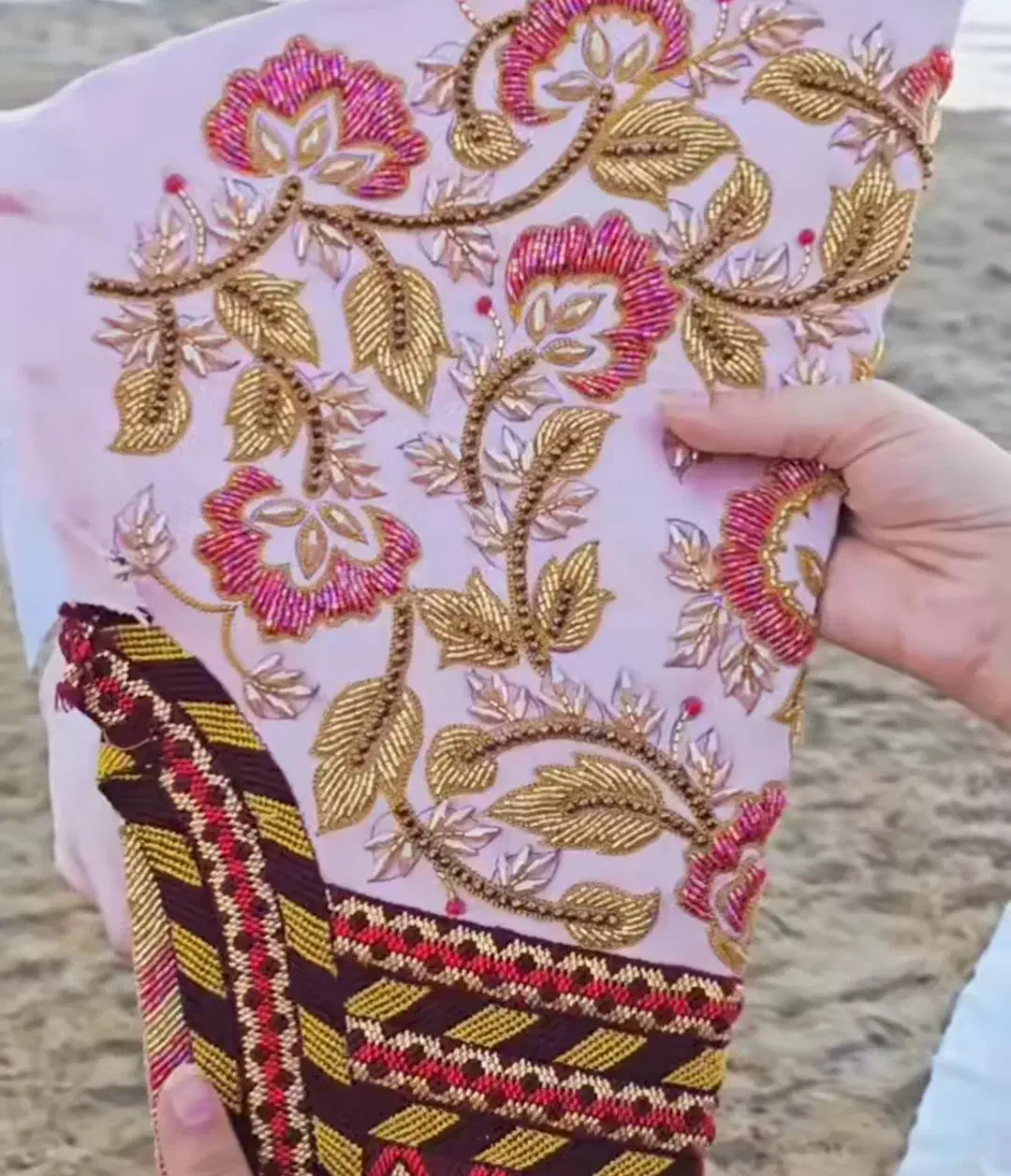 شلوار ملیله‌دوزی|لباس|میناب, |دیوار