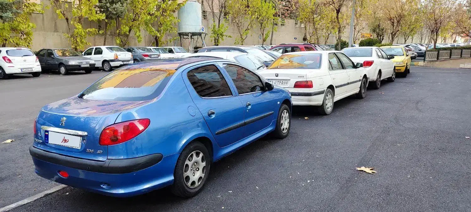 206sd بیرنگ v8|خودرو سواری و وانت|تهران, سوهانک|دیوار