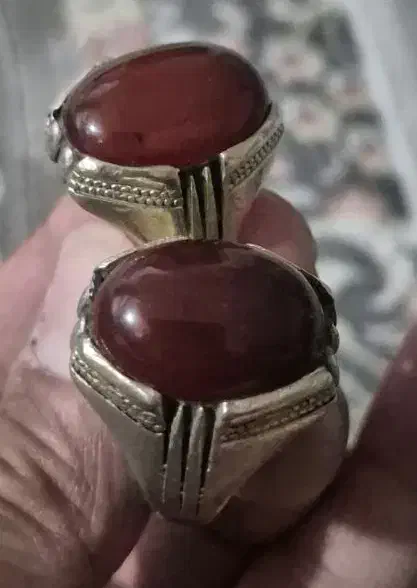 انگشتر عقیق نقره جفت|بدلیجات|ساوه, |دیوار