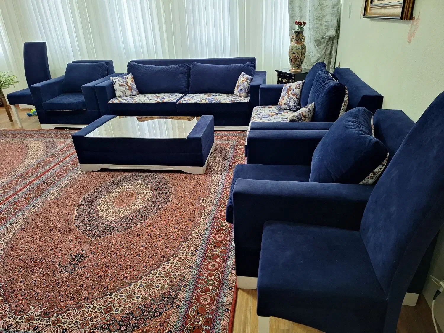 مبل ۹ نفره،کاملا سالم|مبلمان خانگی و میز عسلی|اردبیل, |دیوار