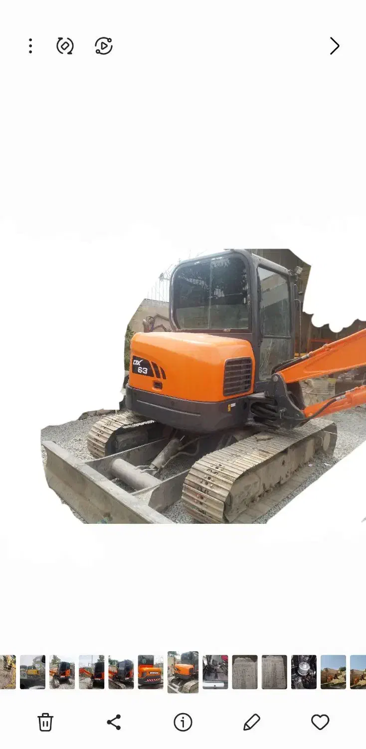 بیل مکانیکی دوسان 63دکل متحرک مدل 2017|خودرو سنگین|ابریشم, |دیوار