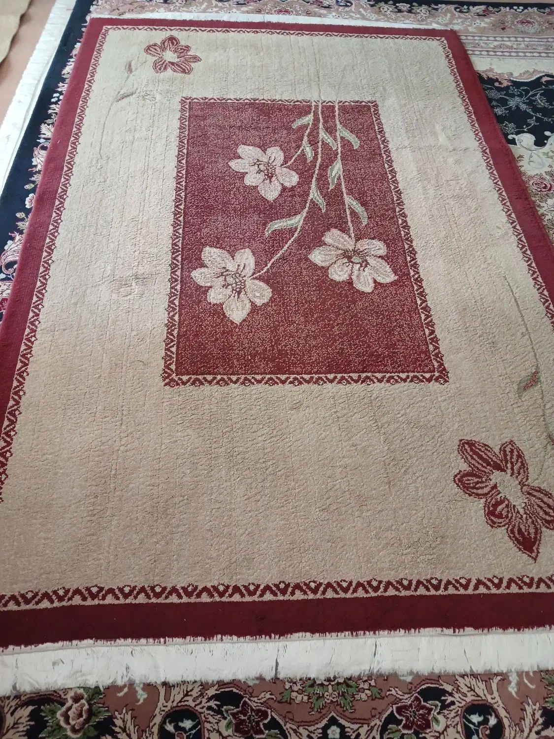 به نام خدا فروش فرش 4متری و یک جفت پادری|فرش|شیراز, لاله|دیوار