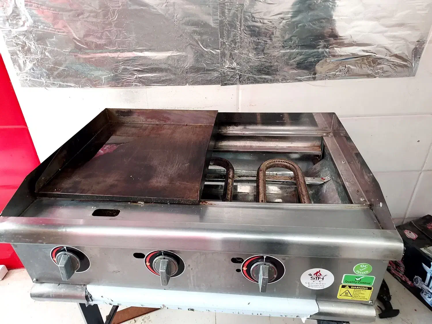 گریل ۹۰ سانتی|اجاق گاز و لوازم برقی پخت‌وپز|برازجان, |دیوار