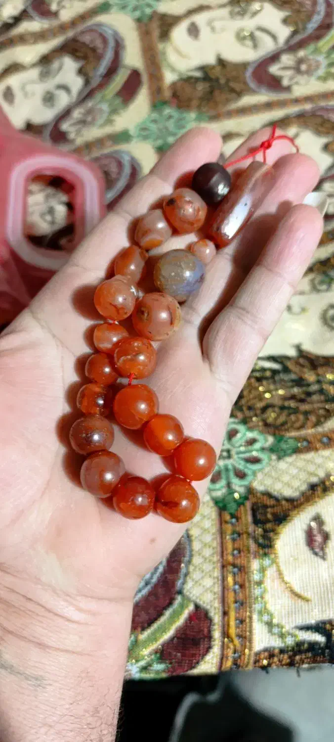 مهره عقیق|کلکسیون اشیاء عتیقه|اهواز, زیتون کارمندی|دیوار