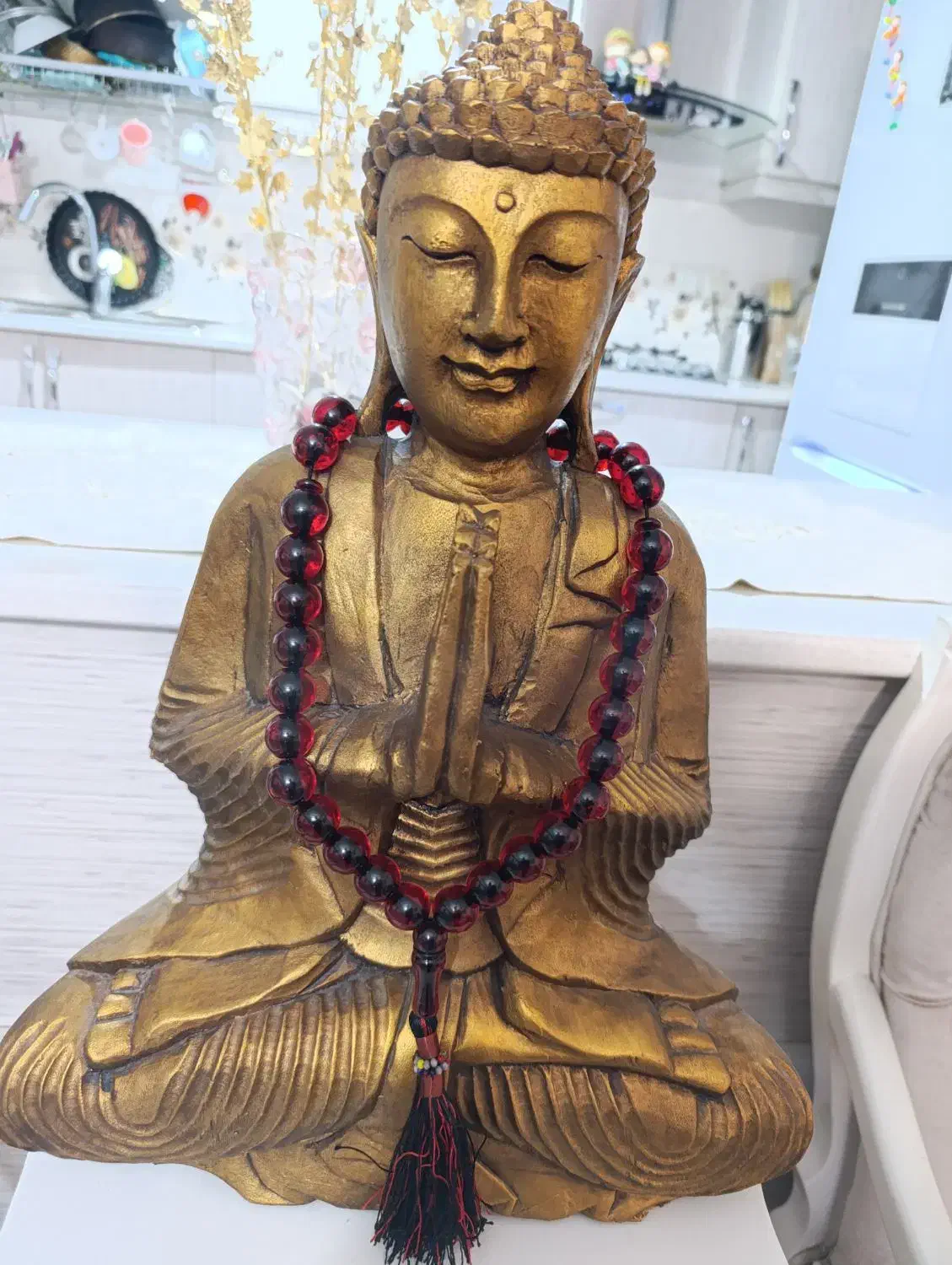 مجسمه بزرگ طلایی بدون خط و خش|مجسمه، تندیس، ماکت|خوی, |دیوار