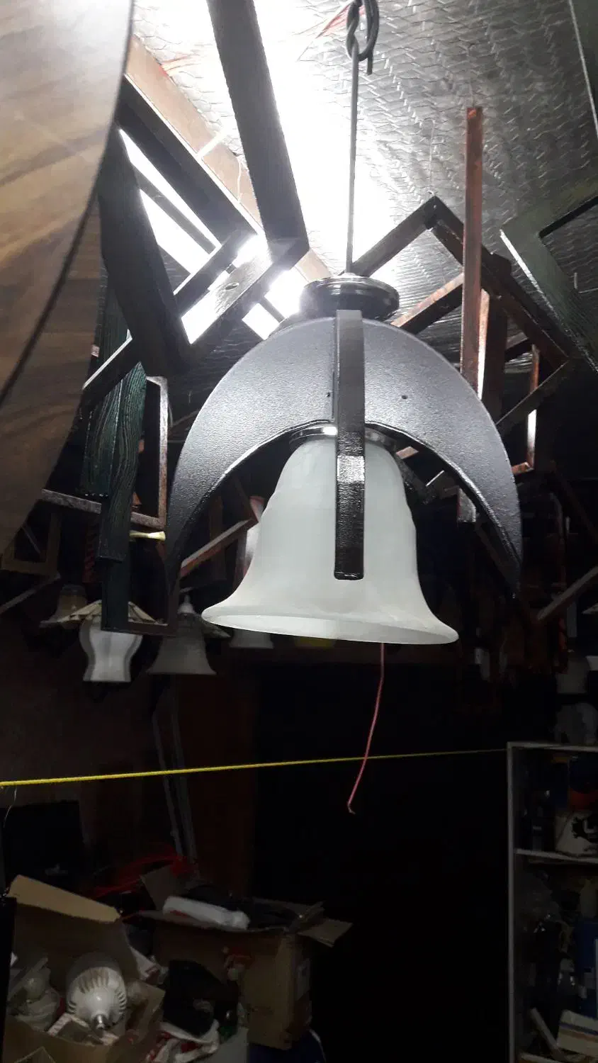 لوستر چوبی|لوستر و چراغ آویز|اصفهان, زیار|دیوار