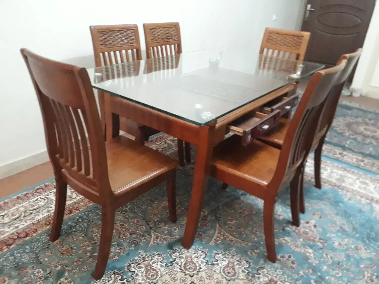 میز ناهار خوری ۶ نفره|میز و صندلی غذاخوری|تهران, منیریه|دیوار