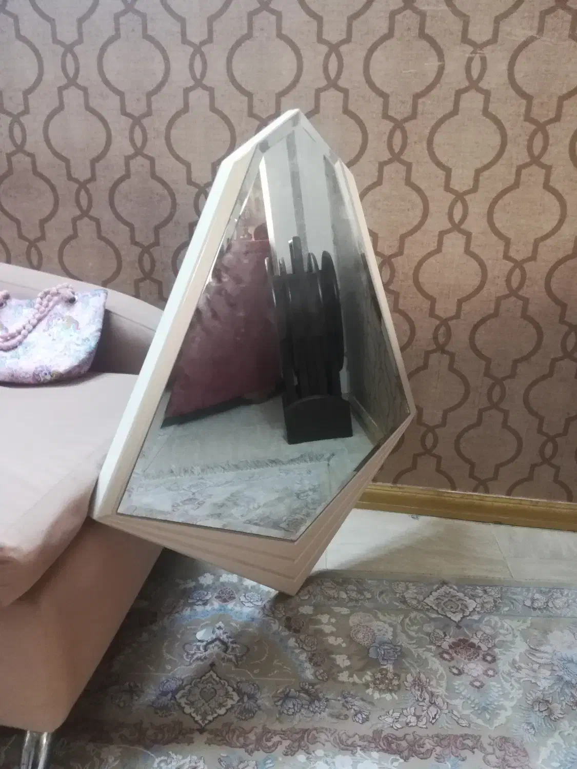 آینه دیواری الماسی|آینه|بابل, |دیوار