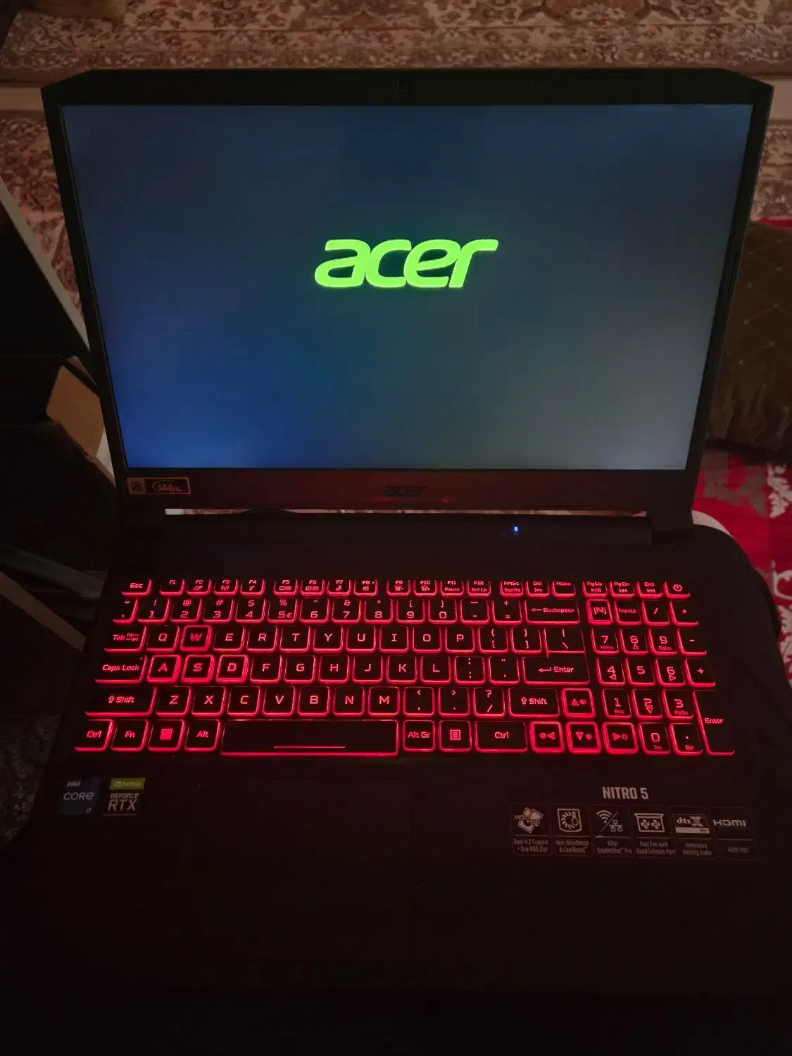 لپتاپ گیمینگ acer nitro5|رایانه همراه|اهواز, کیانشهر|دیوار