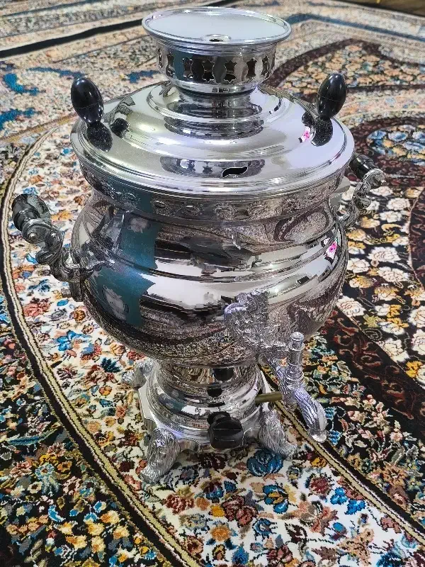 سماور زرنگار|سماور، چای‌ساز، قهوه‌ساز|تاکستان, |دیوار